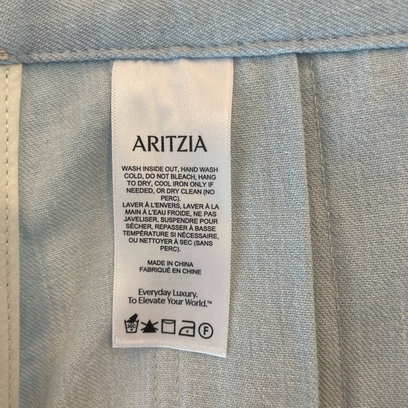 Babaton Light Blue Pleated Midi Skirt - Picture 10 of 11